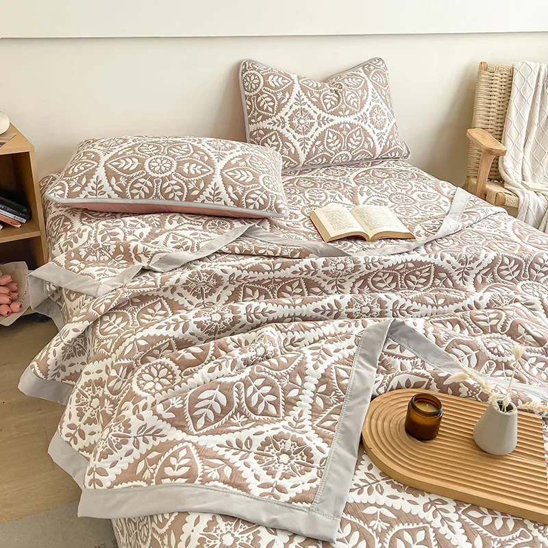 Summer blanket office nap sofa blanket air conditioner shawl blanket towel quilt dormitory summer cool quilt