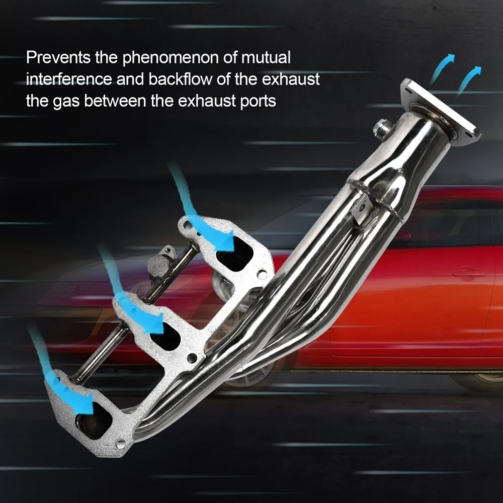 Kolektor wydechowy ze stali nierdzewnej dla Mazda RX8 RX-8 1.3 SE3P 2004-2011 głowica wydechowa 192 231 KM