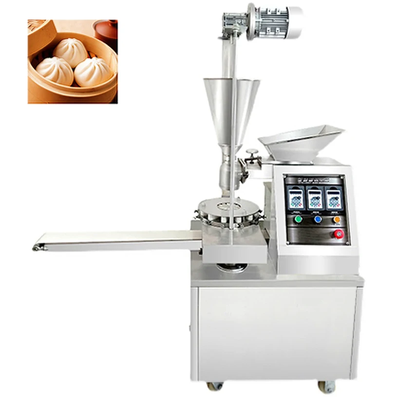 automatic dumpling momo making machine/steamed stuffed bun machine/baozi filling machine