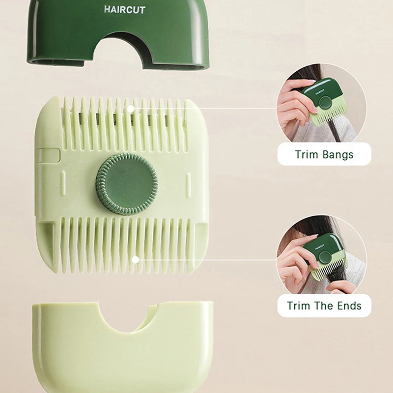 1/2Pcs 2 In 1 เด็กตัดผมและ Hairdressing หวี Trim Bangs และผมบาง Trimmer คู่มือแบบพกพาเด็กผม Clipper