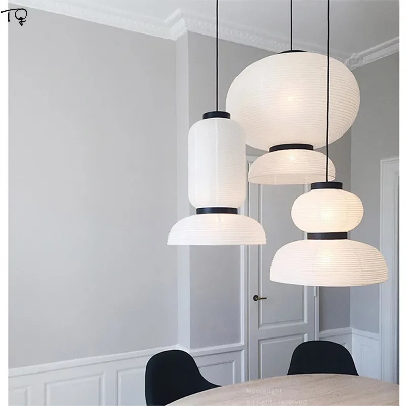 Danish Design White Rice Paper Pendant Light LED E27 Art Decorative Hanging Lamp Living/Dining Room Sofas Bedroom Kitchen Table