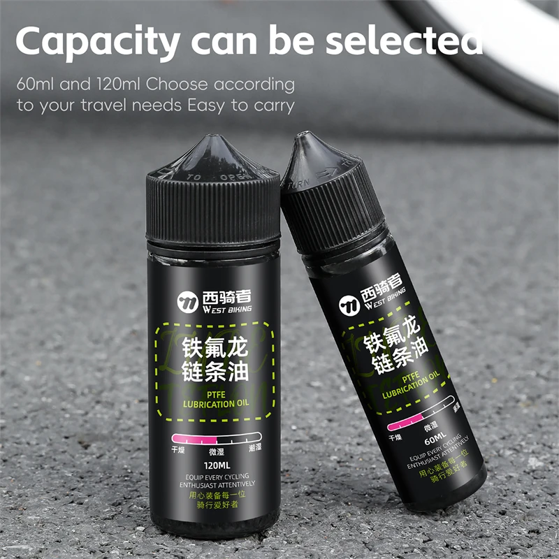 WEST BIKING Bicycle Chain Oil PTFE Lubricant Oil MTB Road Bike Tools Flywheel Chain Rustproof Lube Maintenance Bike Accesories