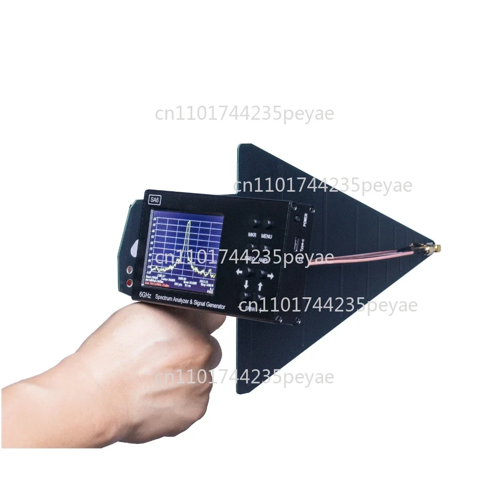 SA6 6GHz Portable Spectrum Analyzer Signal Genertor HT5/HT6/HT8 Log Periodic Antenna LPDA for 3G 4G LTE CDMA DCS GSM GLONASS