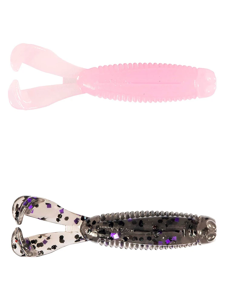 

Z-Man Mini Double Tail Mini Double Floating Soft Ned Fishing Group Black Pit Soft Bug Bass Bait Lure Fake