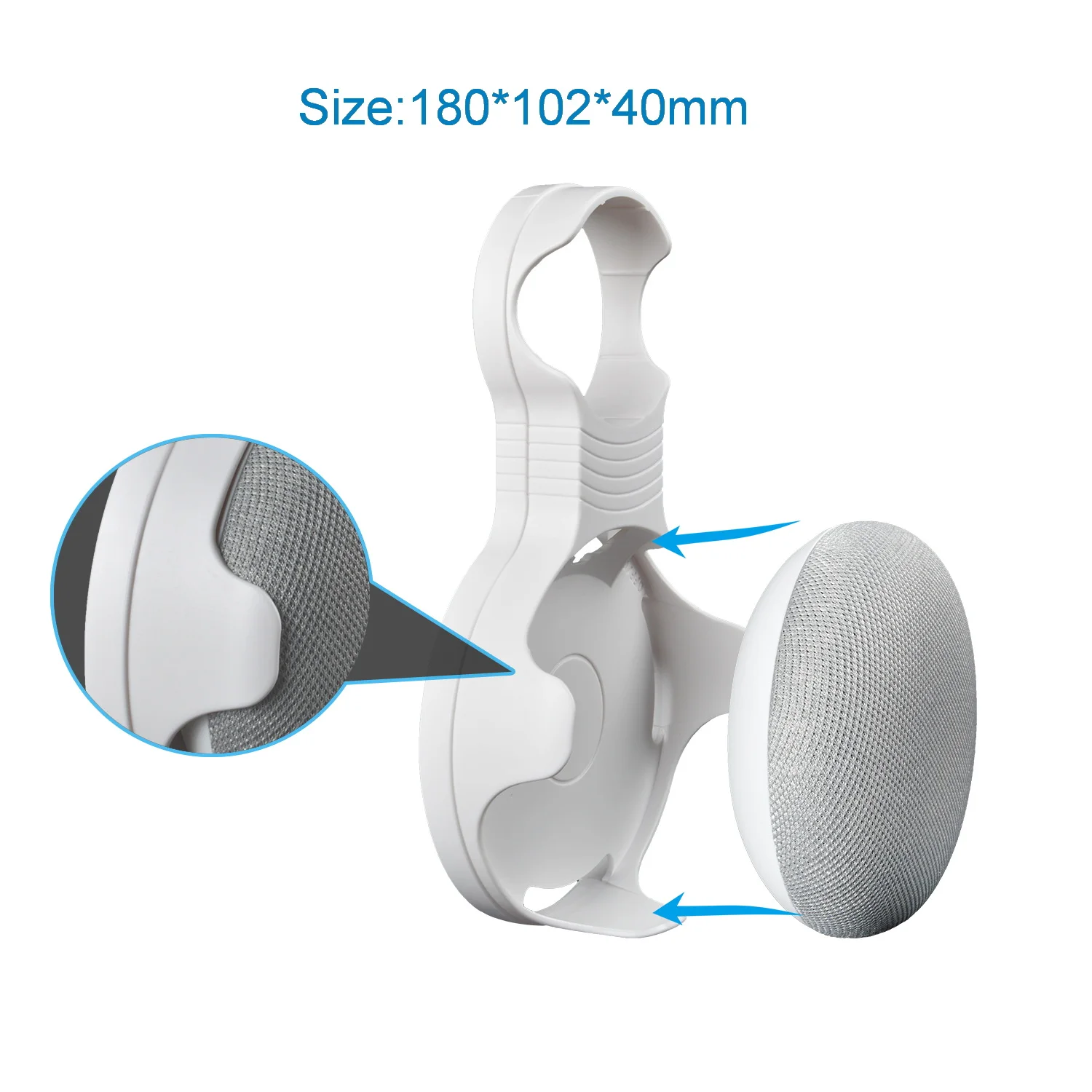 Wall Mount Holder for Google Home Mini (UK Plug) GEN 1/GEN2, A Space-Saving Accessories for Google Nest Mini