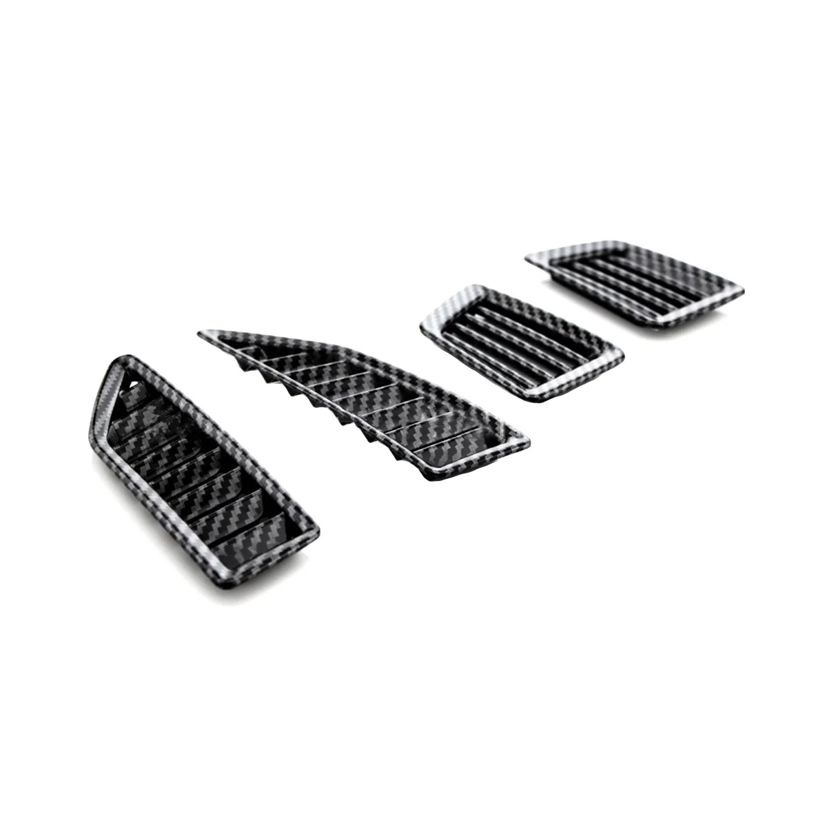 4Pcs Car AC Front Left / Right Console Air Conditioner Vent Grille Panel Cover Outlet for Road Shaker