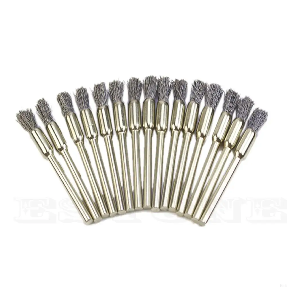 P0UE Steel Wire Wheel Brushes Cup Rust Accessories Rotary Shank Electric Tool for Engraver Abrasive Materials