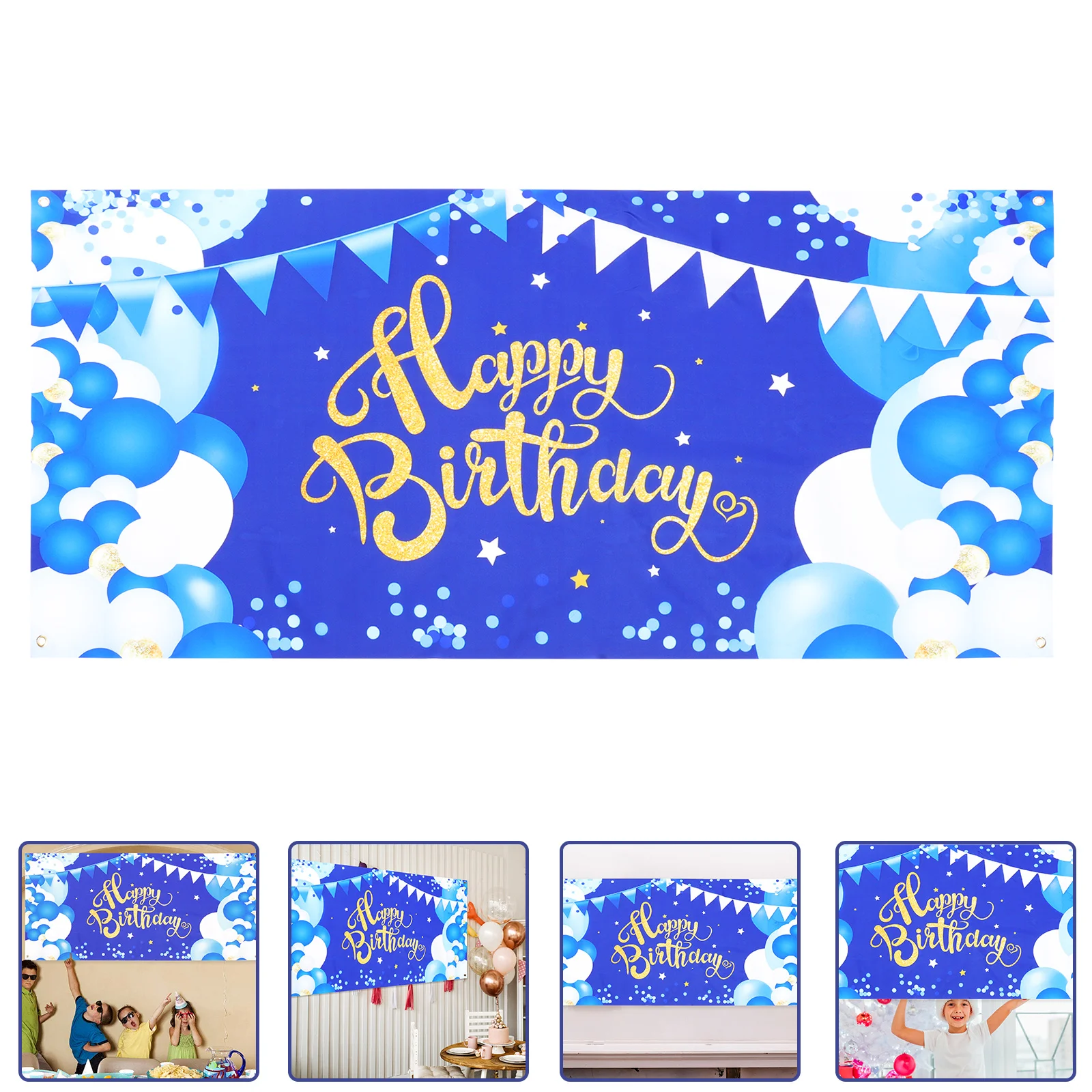 

Birthday Background Cloth Premium Polyester Photography Backdrop Banner Kids Party Decoration Photo Prop