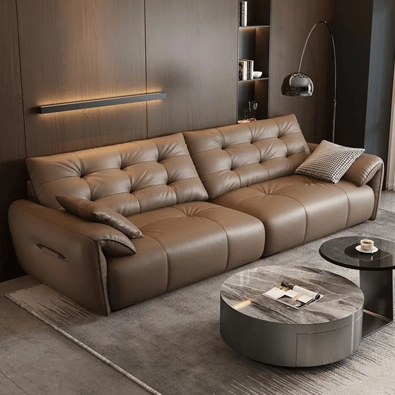 First layer cowhide sofa