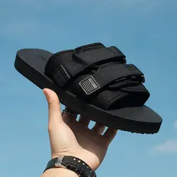 Zapatillas De verano para Hombre, sandalias informales De playa al aire libre, duraderas, antideslizantes, con punta abierta, nuevas