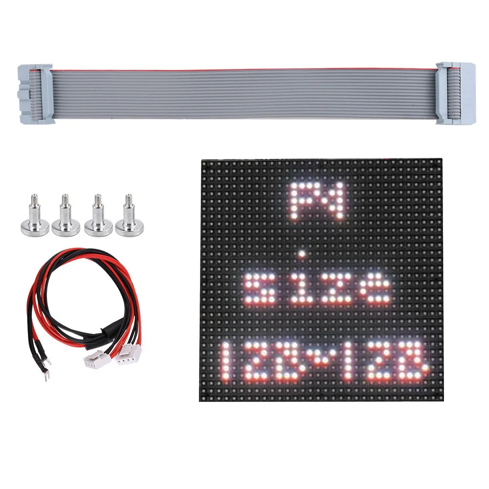 Módulo de luz LED a todo color 1R1G1B, Panel de pantalla LED P4 de 128x128mm, para publicidad