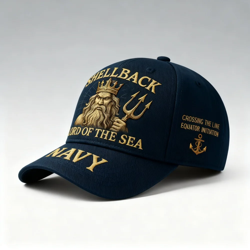 Shellback Crossing The Line Lord of The Sea Cap
