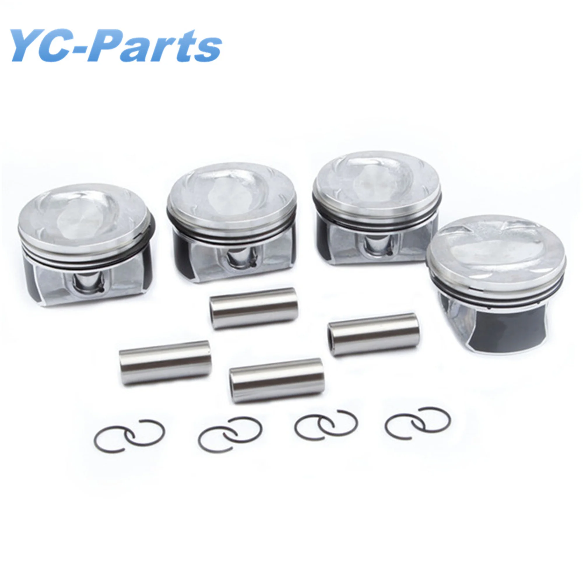 Oversize +0.5mm Piston & Rings Assembly Set 77mm 1.4 TSI / TFSI Engine for VW CC Golf Jetta Polo AUDI SKODA Fabia SEAT Ibiza