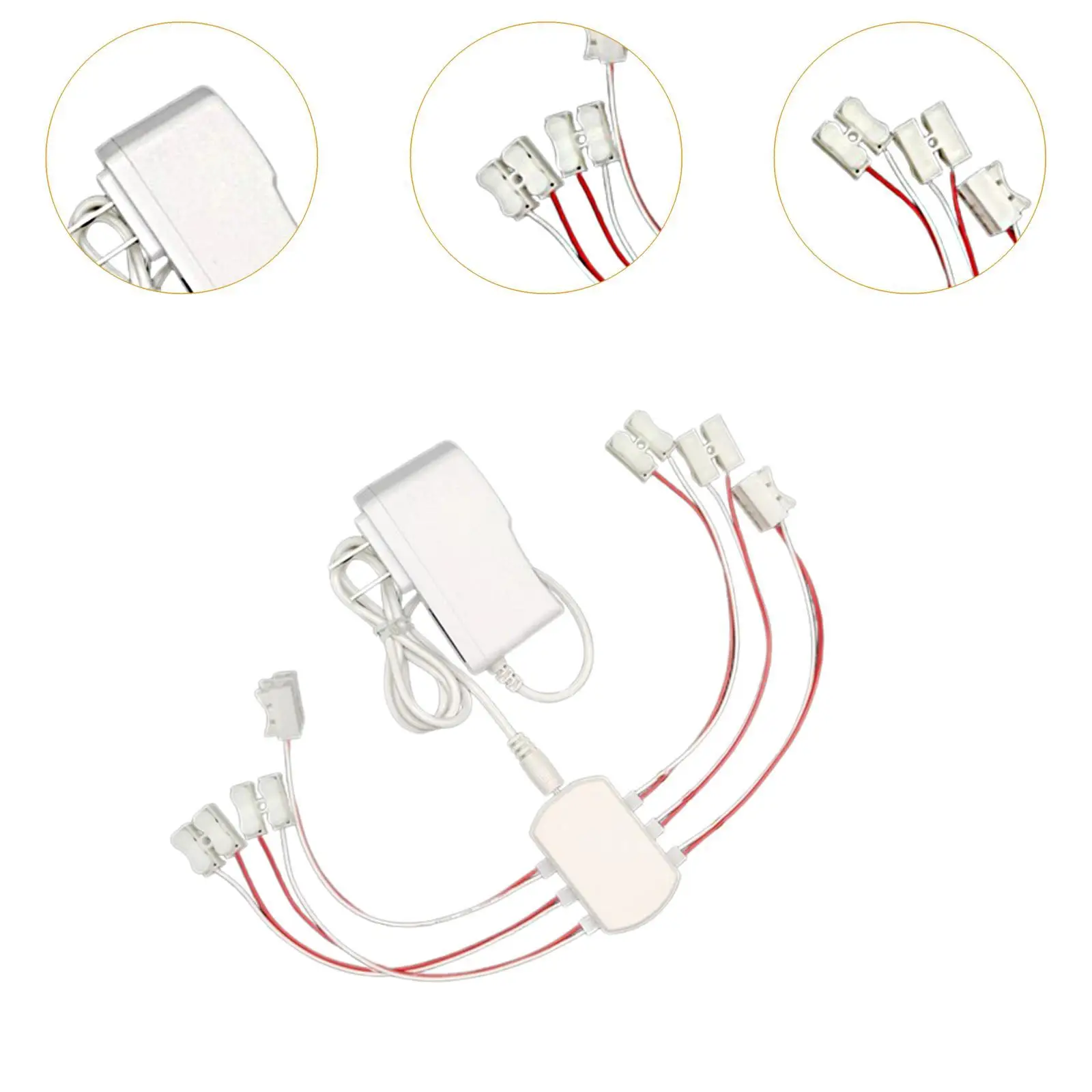 3V 1A Power Supply 6 Ports Wiring for Model Hobby Train Diorama Street Light view 3