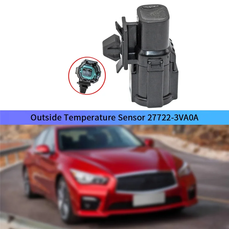 1szt Czujnik temperatury zewnętrznej powietrza otoczenia do Nissan Infiniti Q50 QX60 27722-3VA0A