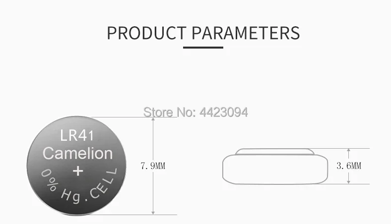 2 Stück LR41 Knopfzellen Camelion 100 % Original SR41 AG3 G3A L736 192 392A Zn/MnO2 1,5 V Lithium-Knopfbatterien