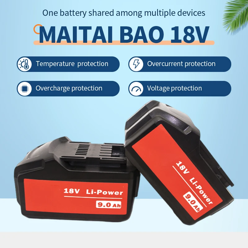 123New replacement for Metabo 18V 4.0Ah-9.0Ah lithium battery suitable for drill wrench hammer grinder Metabo18VBattery Asc30