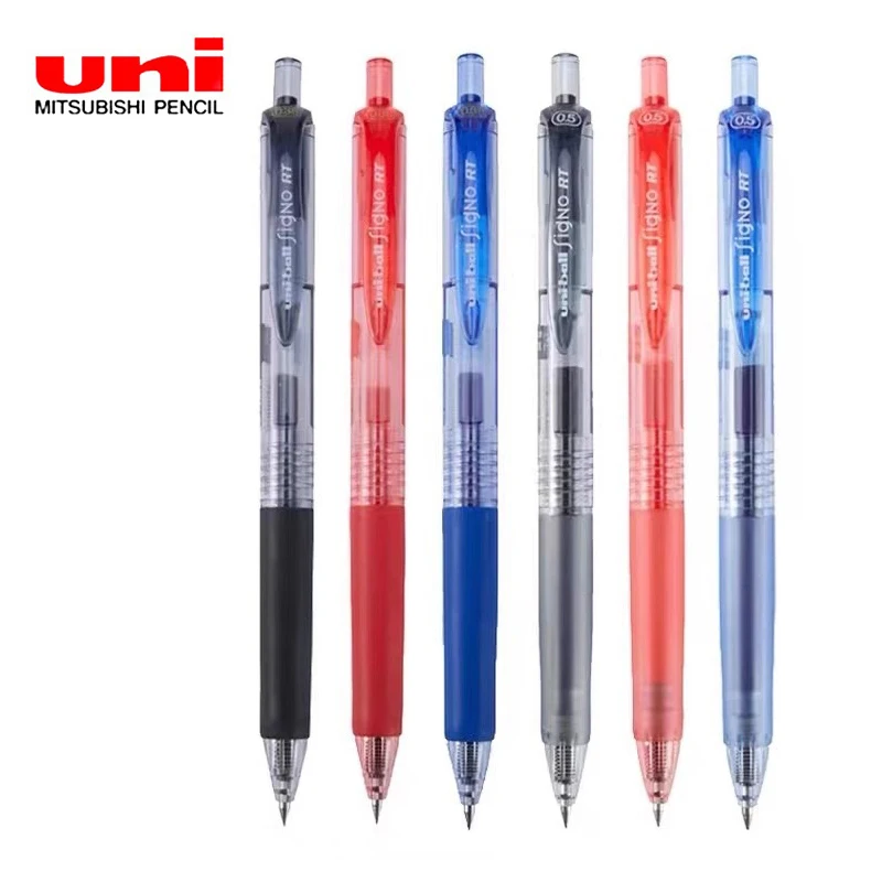 Japan Uniball Gel Pens Press Type 0.5mm Black/Blue/Red/Navy Signature Stylo Students Test Pens Bakcto School papelería Supplies