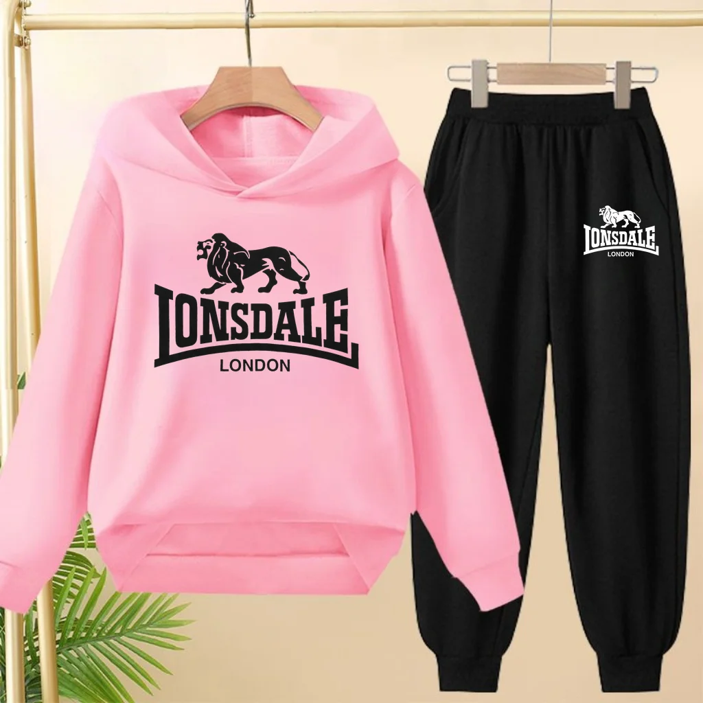 

Spring and Autumn Mbappe Printed Children's Hoodie Set Sweatshirt Pants 2-piece Sportswear Set for Boys and Girls Kids Clothes