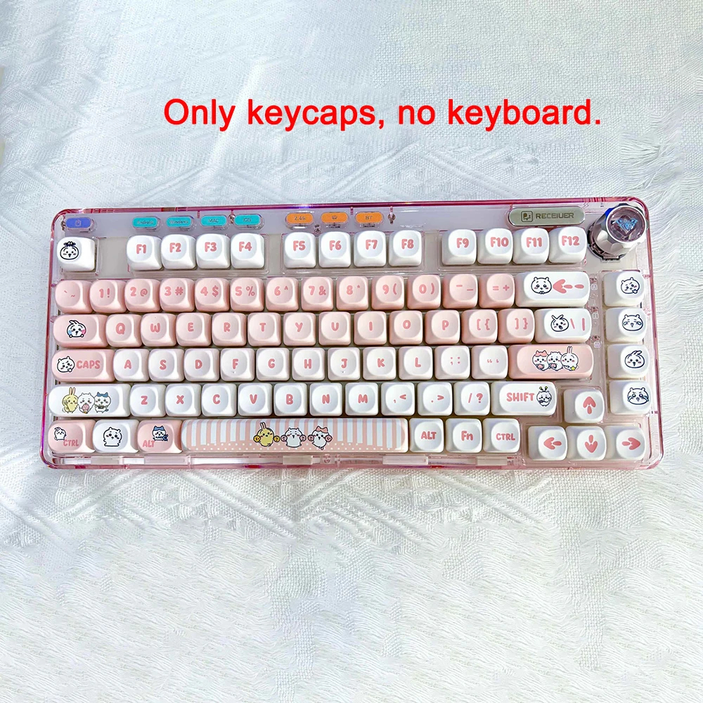 

Usagi Keycaps Cute 75%/Full Cartoon Pattern Theme Keycap MOA Profile Keyboard Decoration For Mechanical Keyboard Cartoon Keycaps