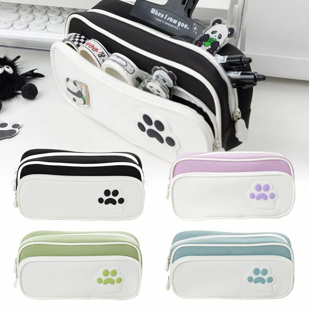 2025 جديد القط باو حقيبة أقلام رصاص القط باو طباعة متعدد الطبقات فتاة ممحاة لطيف طالب المدرسة تخزين حقيبة أقلام رصاص سعة كبيرة Cas K1X6