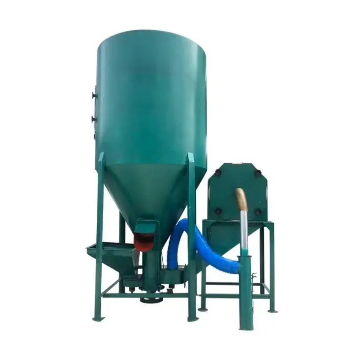 

Vertical feed mixer Small self suction mixer for pig and cattle feed animal food mixer