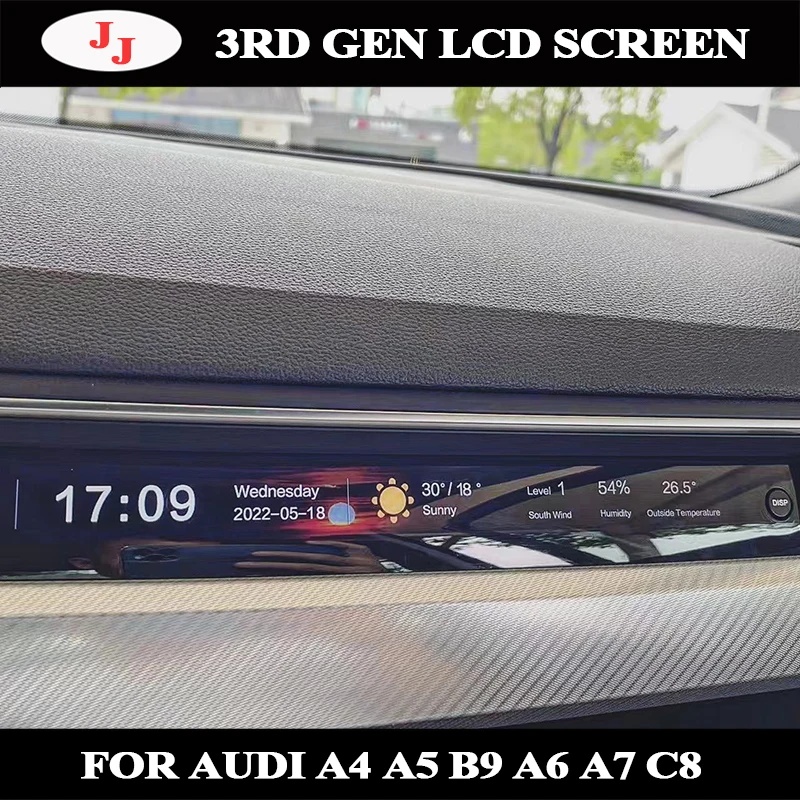 

For Audi A4 S4 RS4 A5 S5 RS5 2016-2020 A6 A7 C8 3rd generation Passenger LCD screen Dashboard Co-pilot LCD Display Instrument