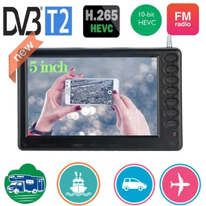 LEADSTAR Isi Ulang D5 5 Inci 800 * 480 Tv Mini Portabel Dengan DVB-T2 ATSC ISDBT FM ATV Tv Saku Baterai USB Tonton Di Mana Saja 8 tv android penjualan terbaik isdb t - №