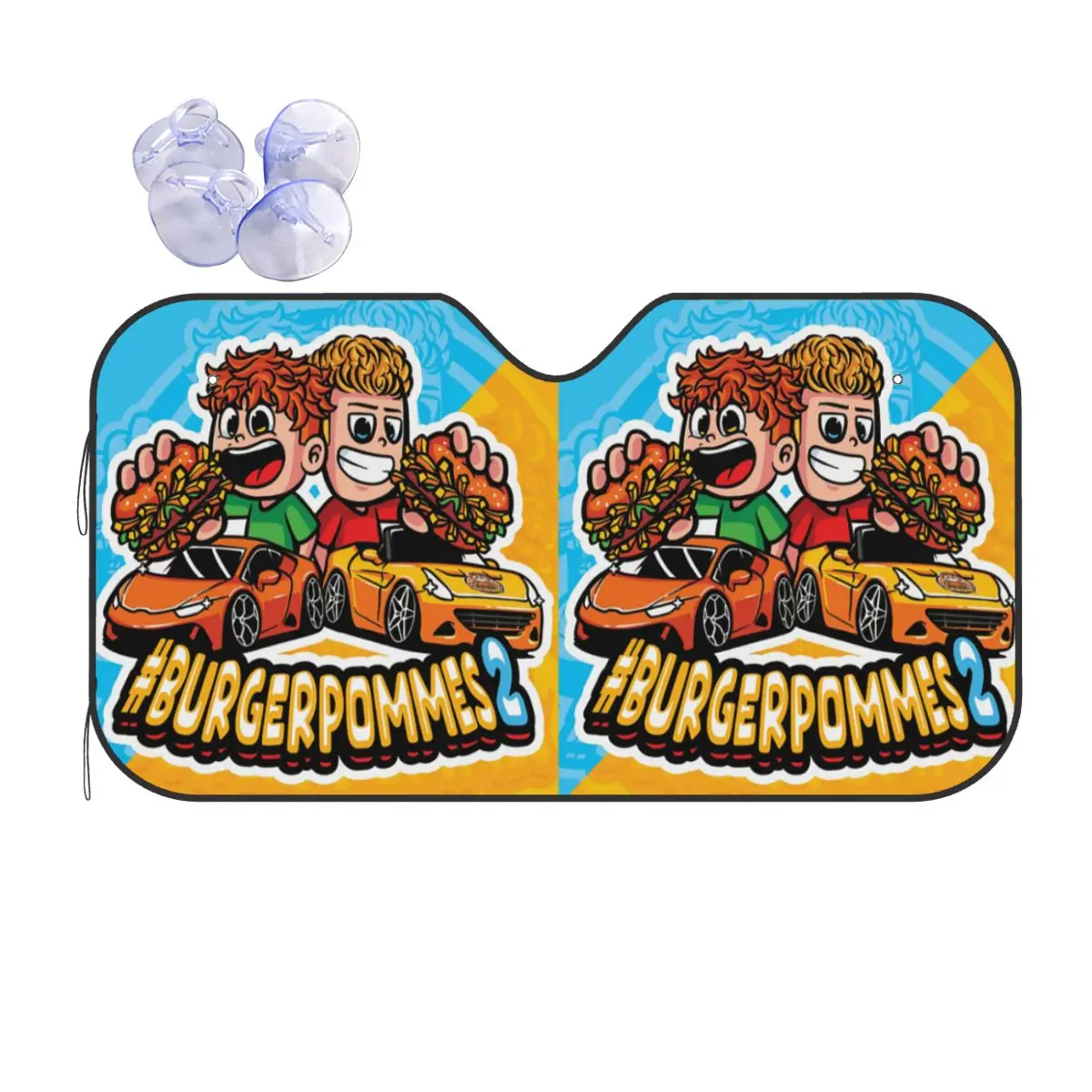 

LukasBS Burgerpommes ICrimax игровой солнцезащитный козырек ветровое стекло автомобиля переднее лобовое стекло солнцезащитный козырек аксессуары чехлы