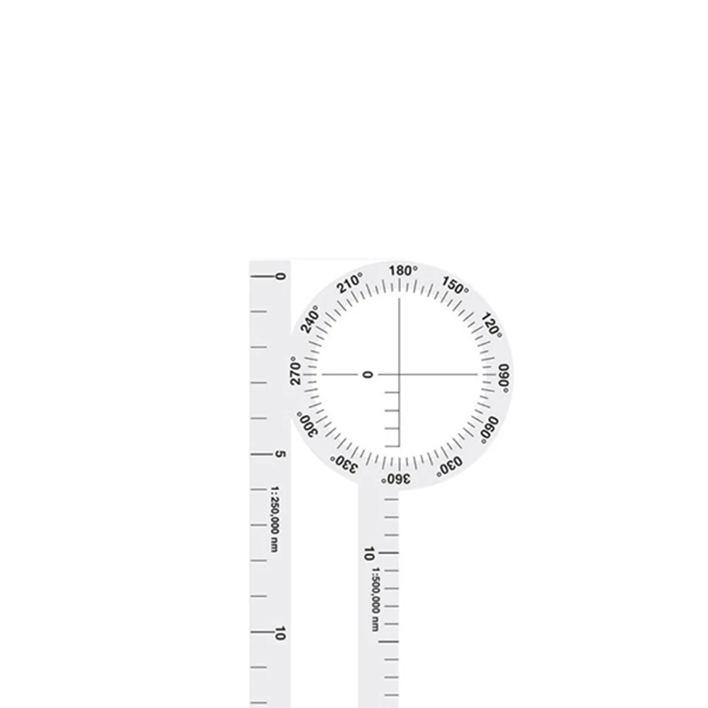 Transparent CNP-2 Flight Navigation Slide Rule with Multi Purpose Measurement Capabilities 19.3 x 5.6 cm Plastic Ruler