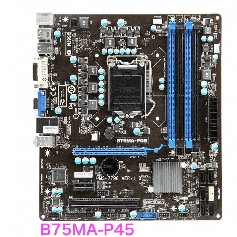 

Suitable For MSI B75MA-P45 Motherboard LGA 1155 DDR3 ATX B75 MS-7798 Mainboard 100% Tested OK Fully Work