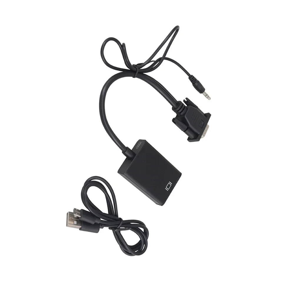 

To Converter Cable 1080P@60Hz Gold Plated For Pc Laptop Projector Hdtv Vga Adapter Vga To Cable Audio Support Video