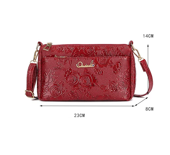 R015-bandoleras de piel sintética para mujer, Cartera de diseñador, bolso cruzado de hombro, tirador de lujo