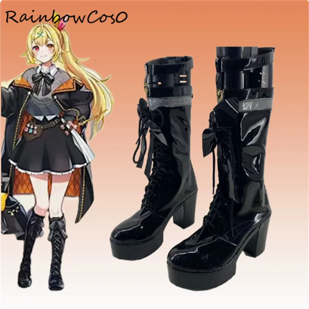 hoshikawa sara Virtual YouTuber VTuber Cosplay Shoes Boots Game Anime Halloween RainbowCos0 W4291