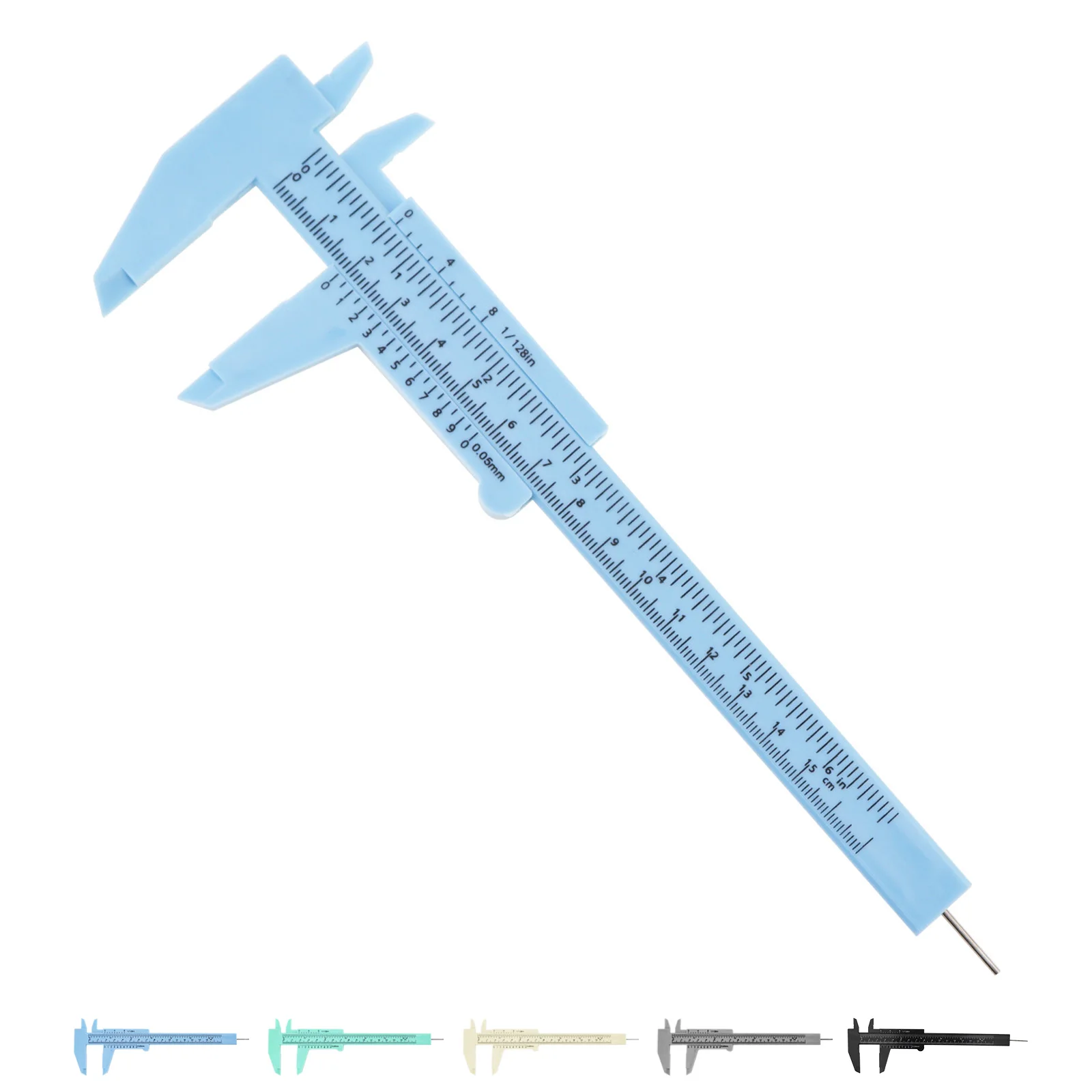 0-150mm Metric & Imperial Scale Plastic Vernier Caliper for Jewelry Measuring,Metal Depth Bar,Sliding Gauge Ruler Measuring Tool