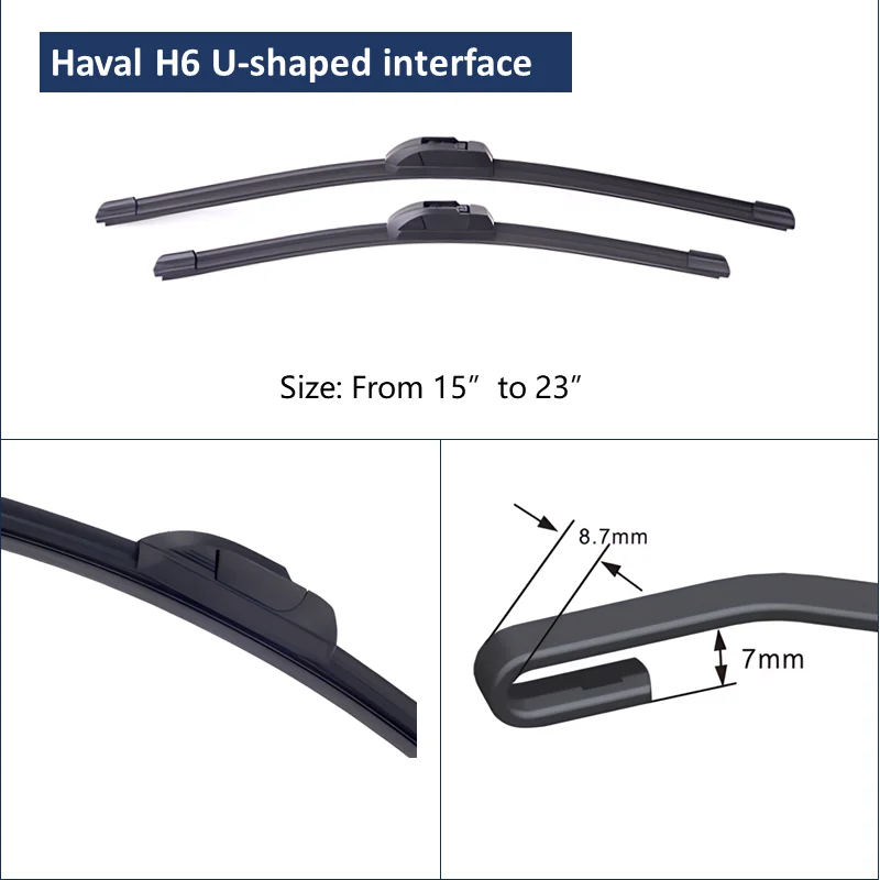 Car Wiper For Haval h6 2014 2015 2016 2017 2018 2019 2020 Front Wiper Windshield Windscreen Window Rain Brushes 23\