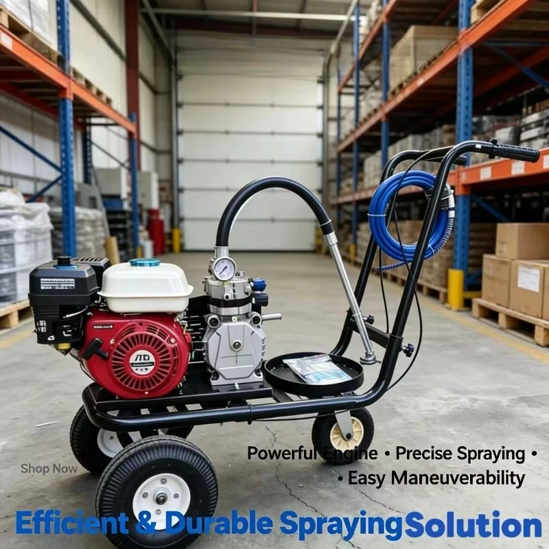 Hand-Push Cold Spray Line Marking Machine No Heating Required Clear Standard Line Marking Equipment for Highways and ParkingLots