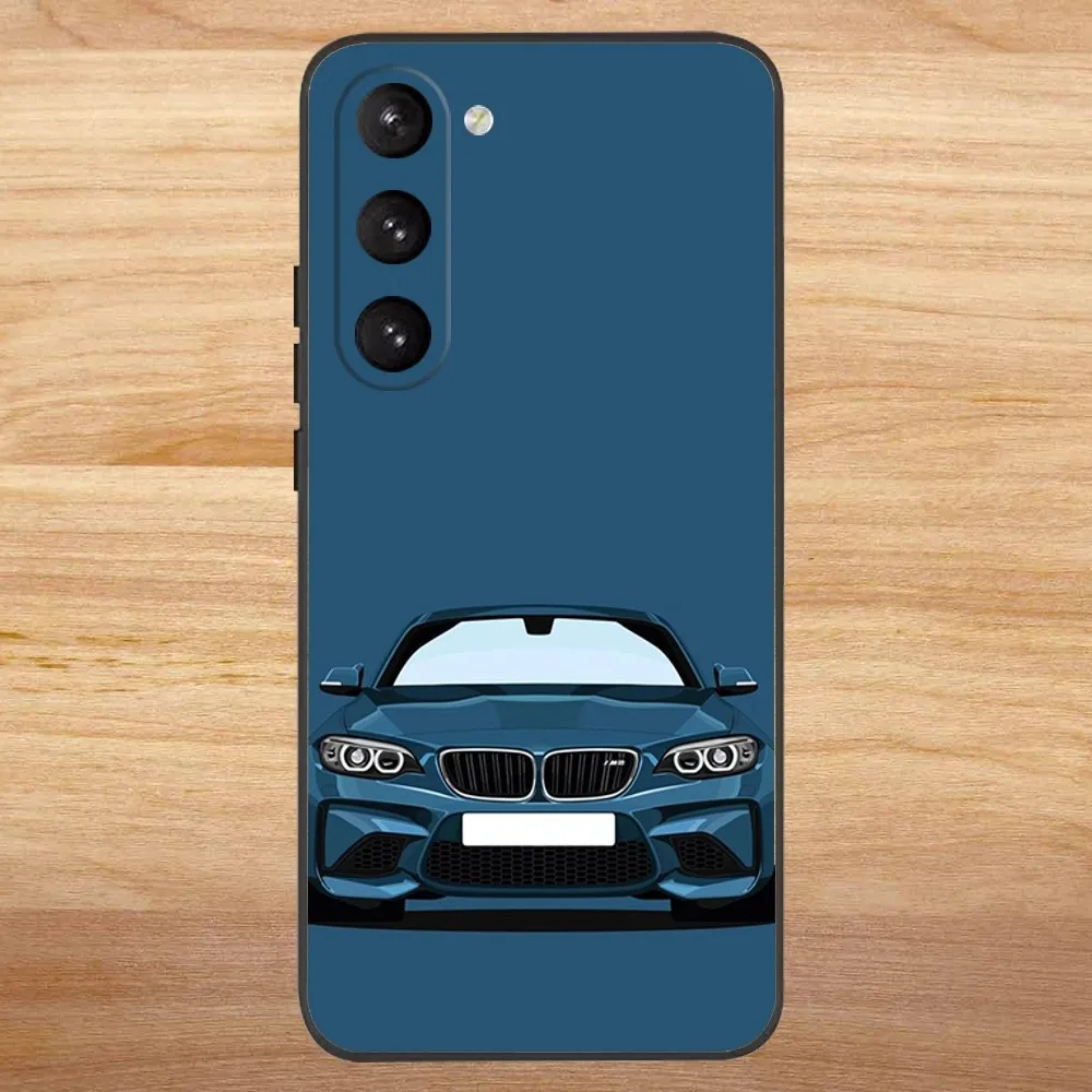 Blue Red Car For B-BMWs-S Phone Case for SamsungS24,S23,S22,S21,S20 Ultra Pro S10,S30Plus,20 Ultra Black Cover