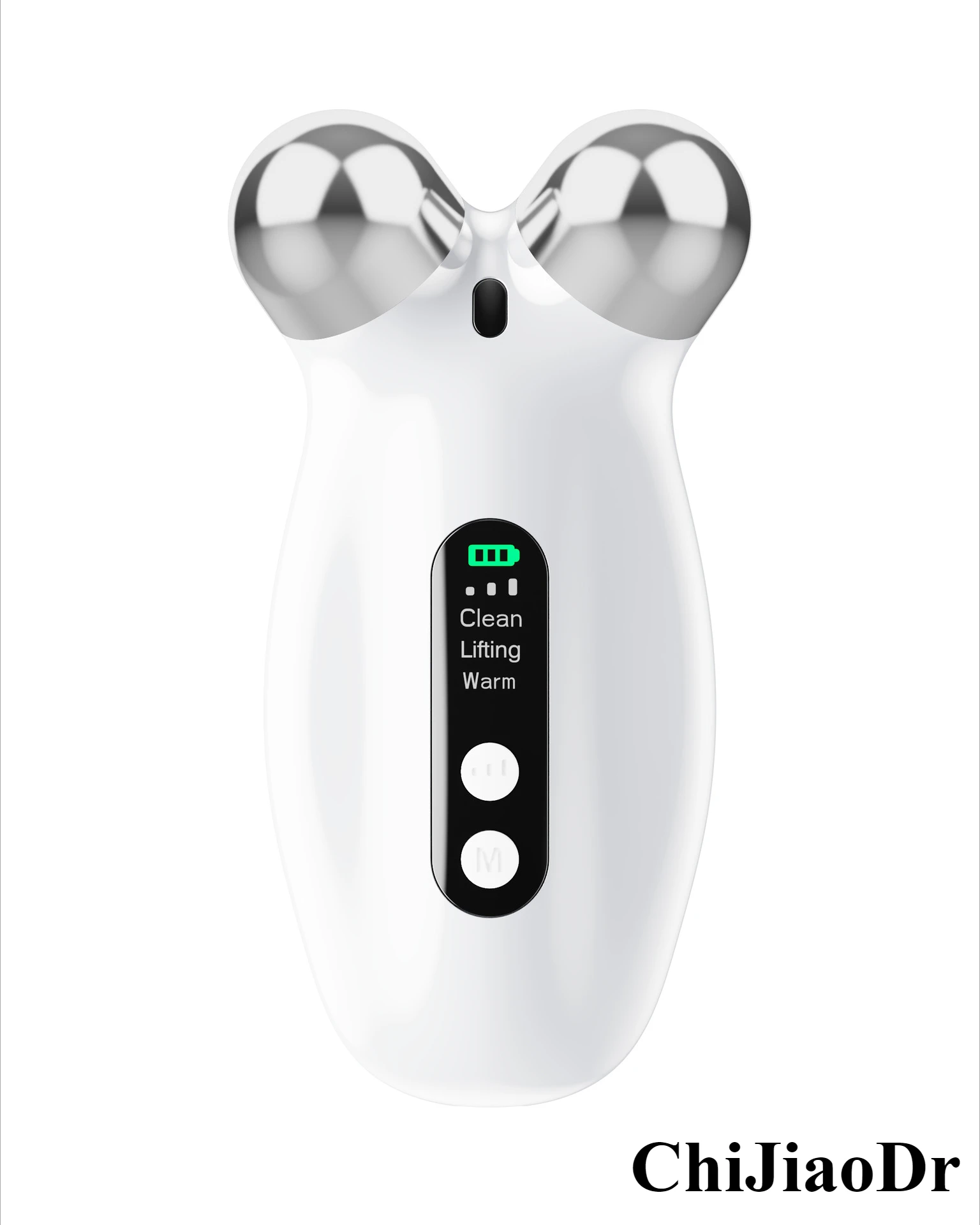 Dispositivo de beleza portátil doméstico V-face Roller EMS Dispositivo elétrico de massagem facial de levantamento e endurecimento