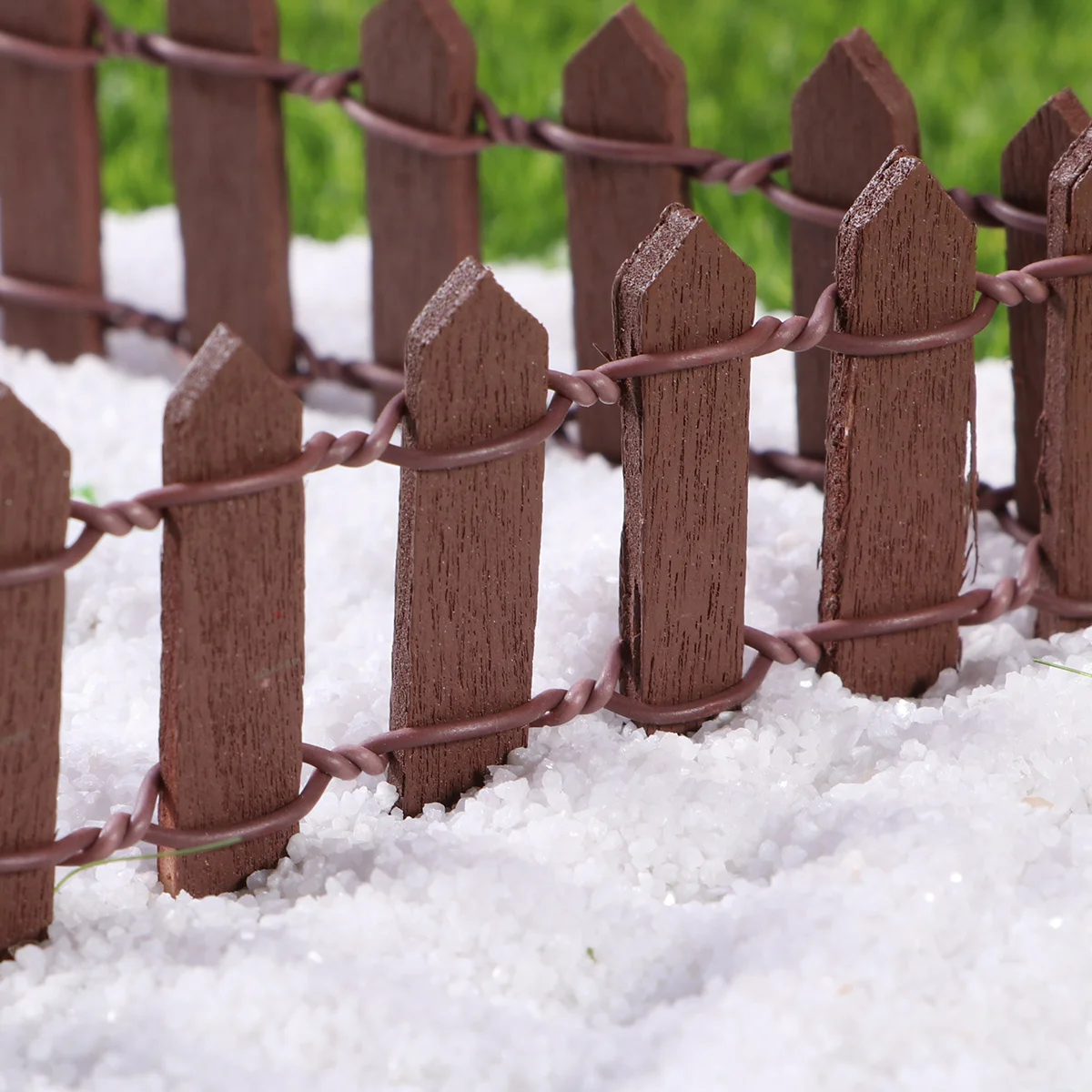 

10 Pcs House Baby Plant Accessories Picket Fence Bamboo Decoration Mini Tree Decorations