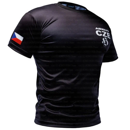 New 2026 Flag Series ASKARI Boxing Tees Fashion 3D Printed Round Neck T-shirt Suitable For Men's Fitness Breathable MMA Tops