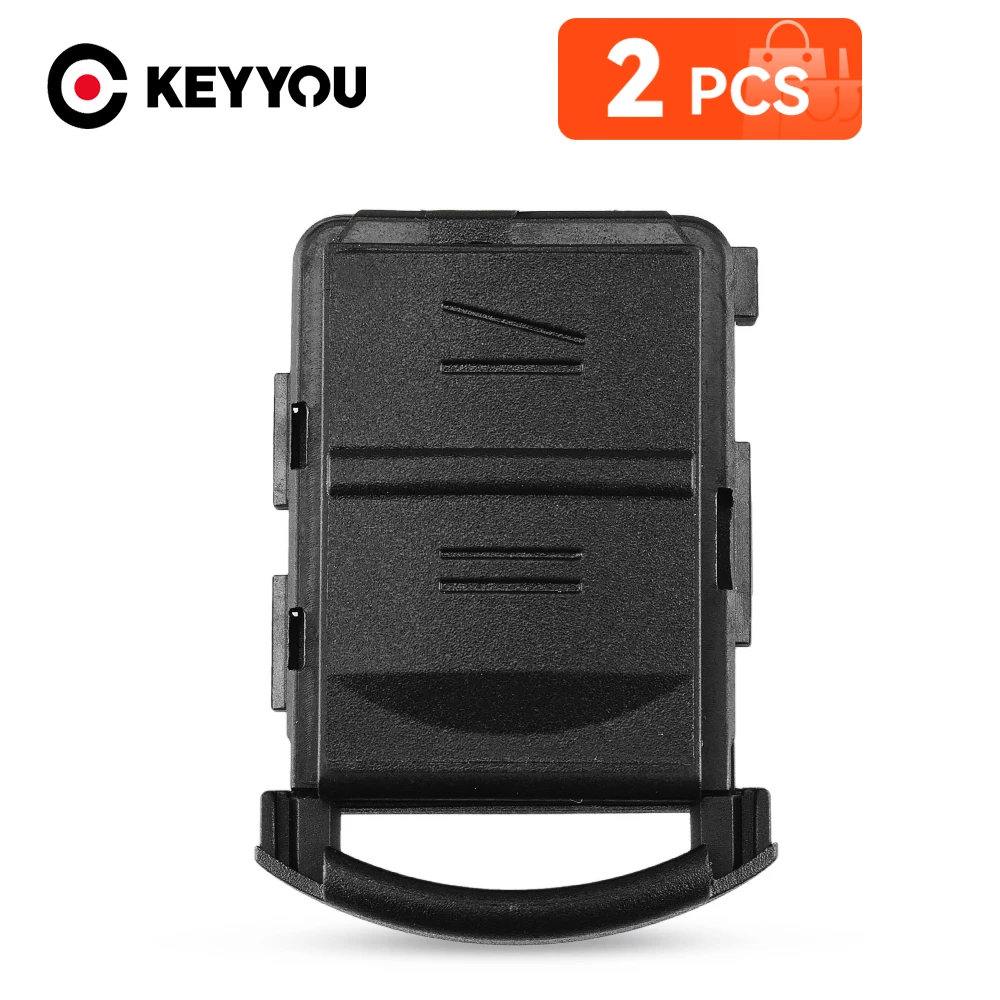 

KEYYOU 2PCS 2 Buttons Remote Car Key Shell Case For Opel Vauxhall Corsa C Meriva Astra Combo Agila Auto Key Fob No Blade