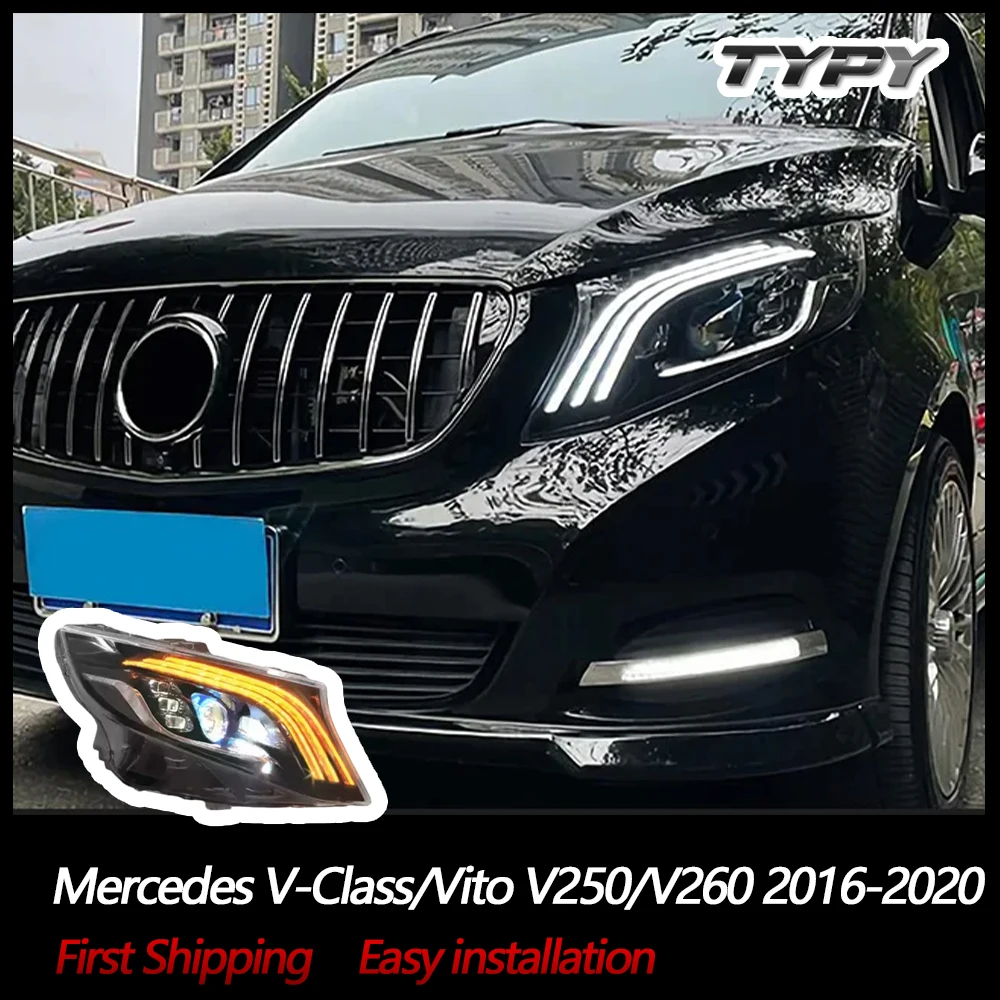 

Светодиодные фары, подходящие для обновления, светодиодные фары Maybach, фары для Mercedes-Benz V-Class Vito V250 V260 2016-2020