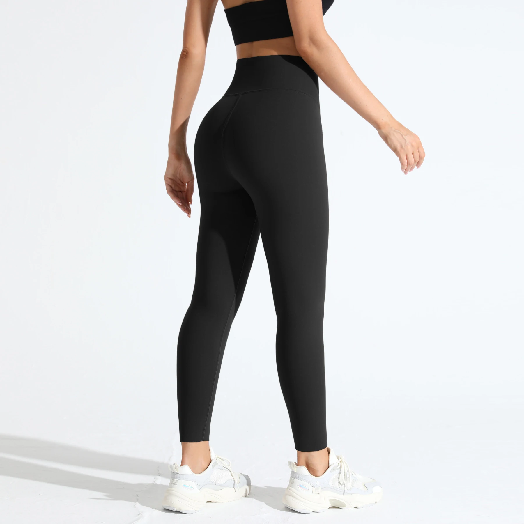 女性用厚手暖かいベーシックレギンス、ハイウエストチュニック、ジムスポーツフリースヨガレギンス、伸縮性パンツ、トレーニングワークアウトタイツ、冬用