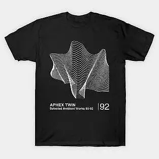 Selected Ambient Works  Minimalist Graphic Design Fan Art  Unisex summer T-shirt Cotton fashion couple clothesVintage