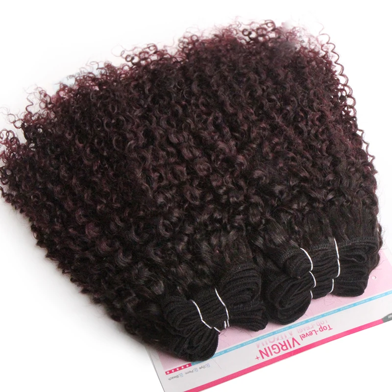 Curly Bundles With Closure Brazilian Hair Weave 6 Bundles and Closure Remy Human Hair Bundles With Closure