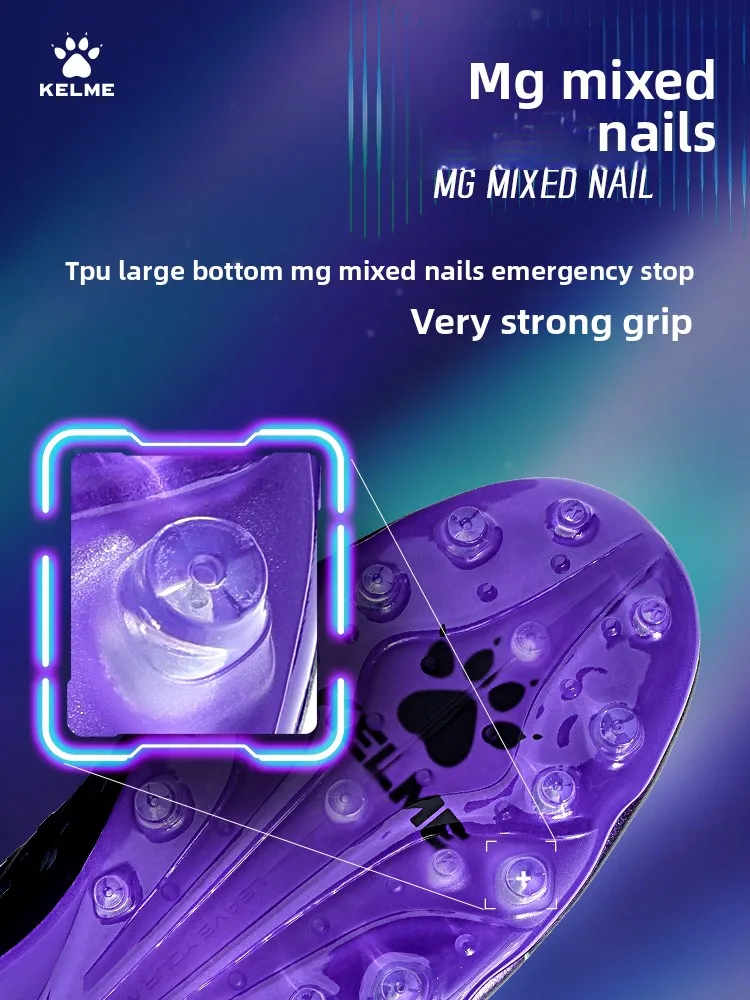 Kelme Adult Football Shoes Mg Short Nail Men's Training Football Boots Professional Competition Grass Specific Soccer Shoes