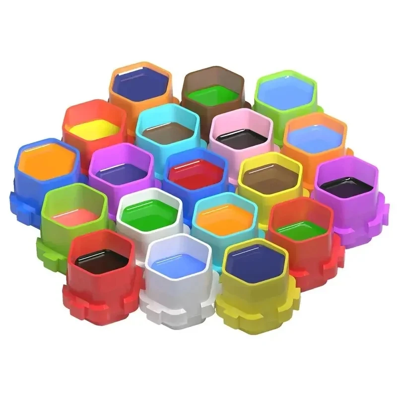 

200PCS Disposable Tattoo Ink Cup Permanent Makeup Pigment Holder Container Cap Tattoo Ink Accessories for Tattoo Artist