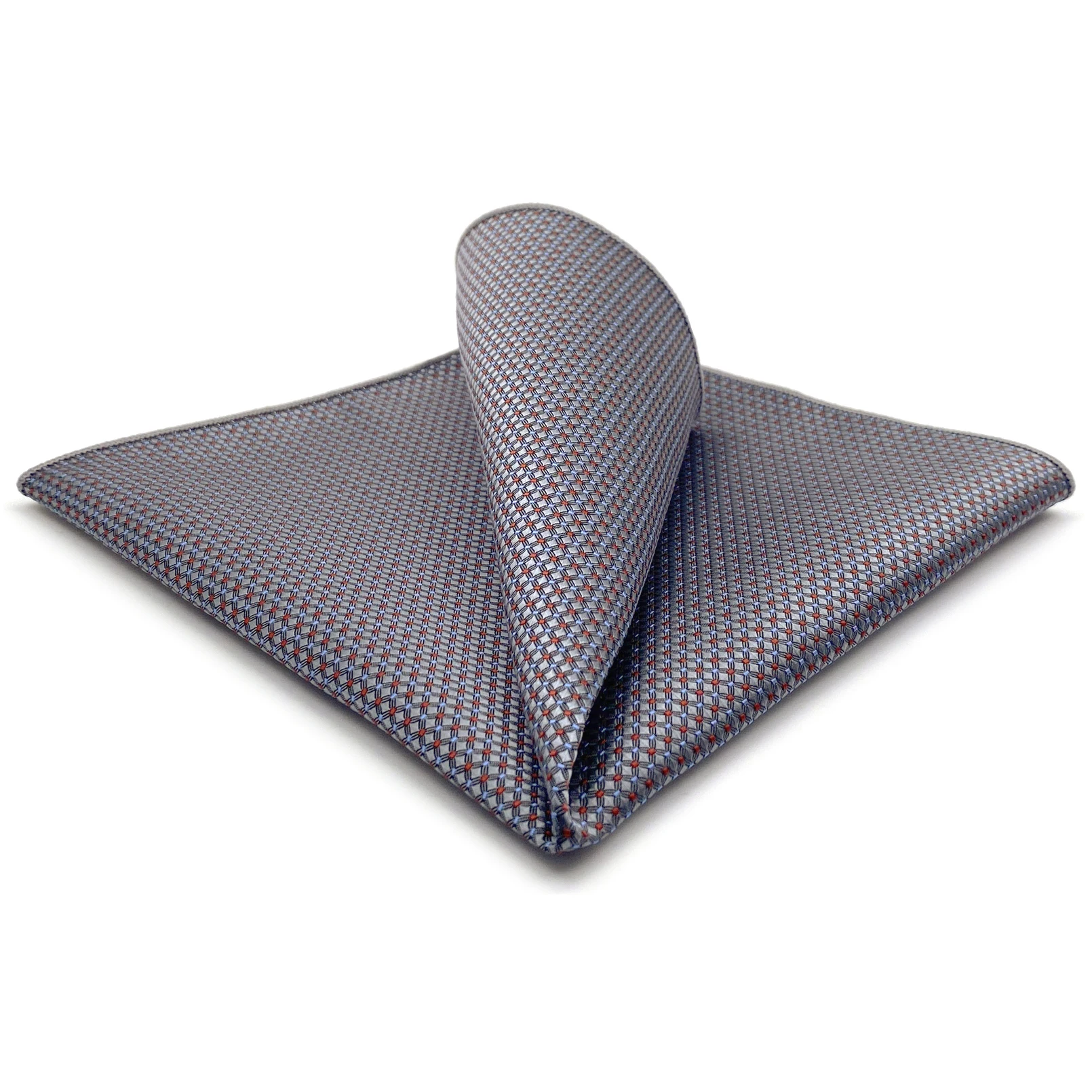A96 Dots Gray White Ties For Men Neckties Pocket Square Set Gift Wedding