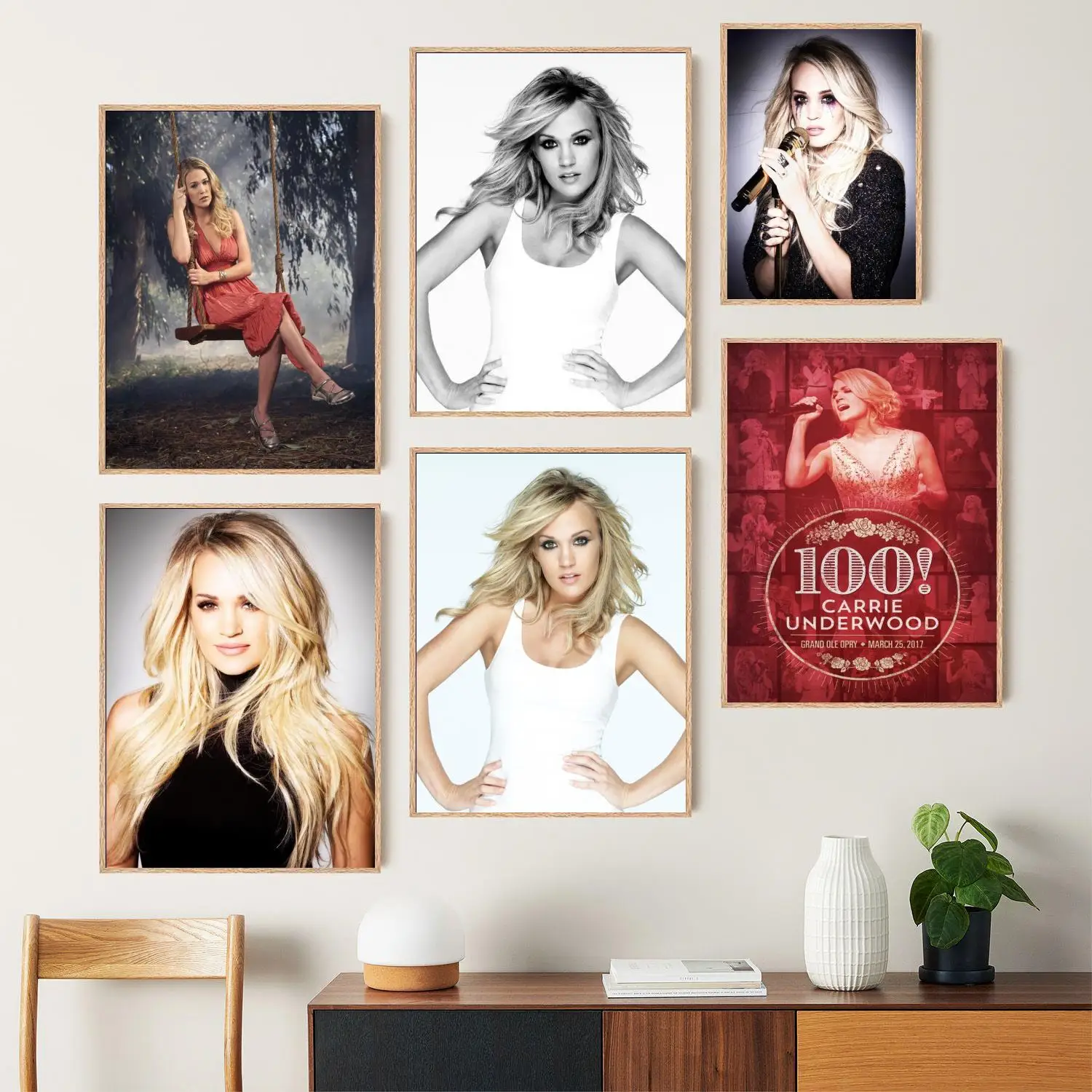 carrie underwood Canvas Art Poster, Wall Art Picture Print, Modern Family Bedroom Decor Posters